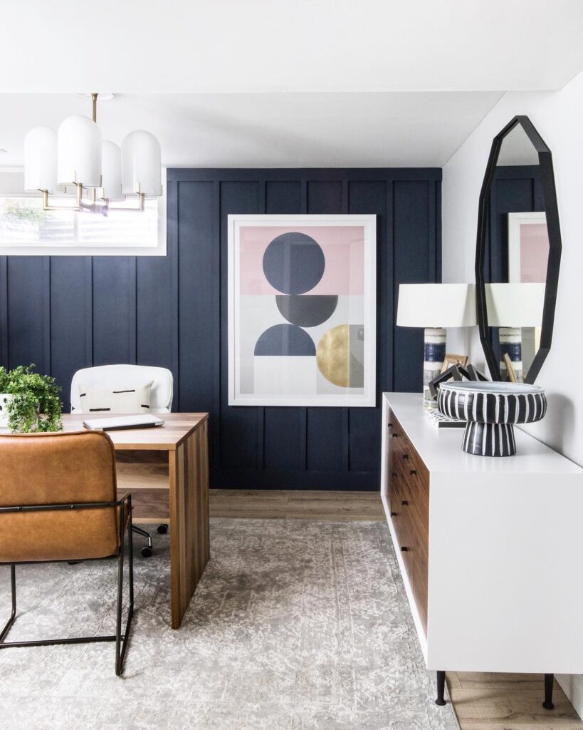 30 Amazing Office Accent Wall Ideas For Your WFH Setup