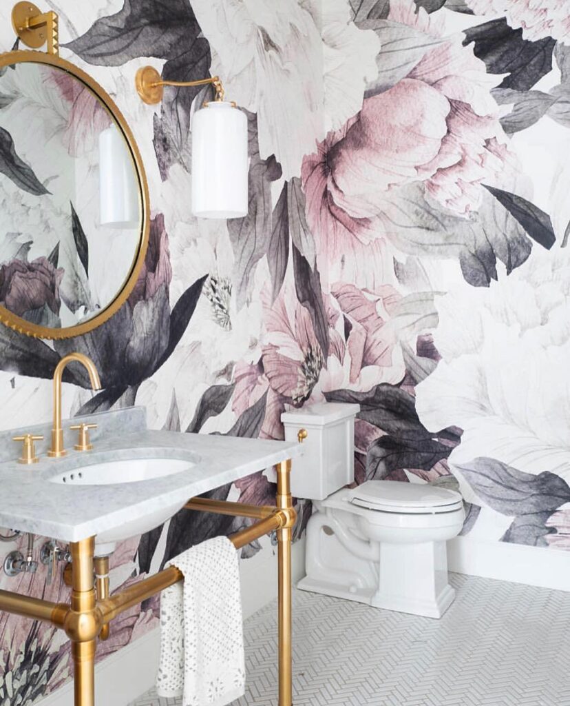 40 Best Powder Room Wallpaper Ideas For A Dreamy Oasis