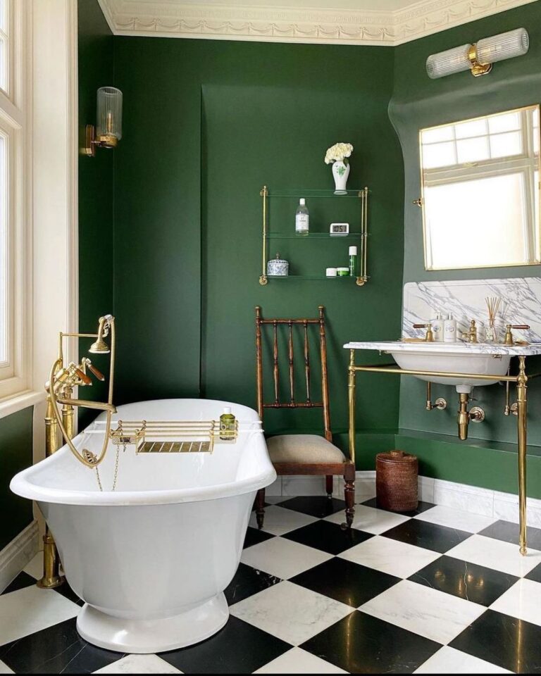 30 Unique And Beautiful Green Bathroom Ideas You Should Try