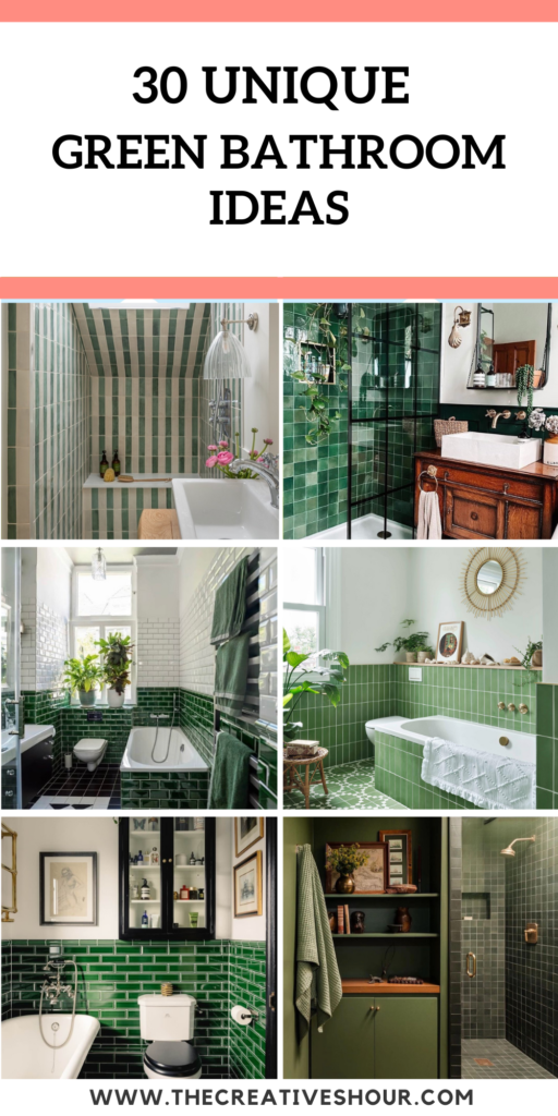 30 Unique And Beautiful Green Bathroom Ideas You Should Try