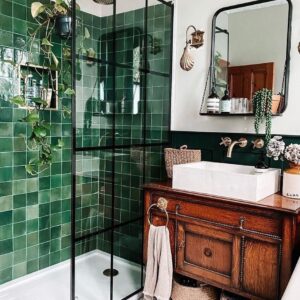30 Unique And Beautiful Green Bathroom Ideas You Should Try