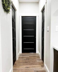 30 Amazing Interior Black Doors With White Trim Ideas