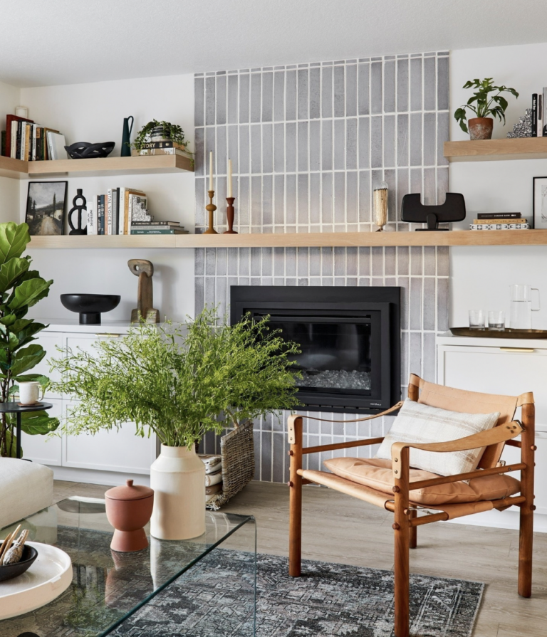 30 Floating Shelves Around Fireplace Ideas For Your Home