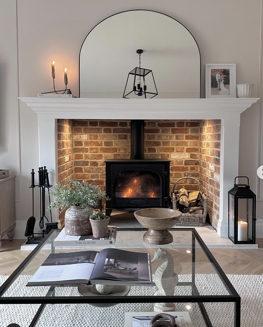 Decorative Mirrors Over Fireplace