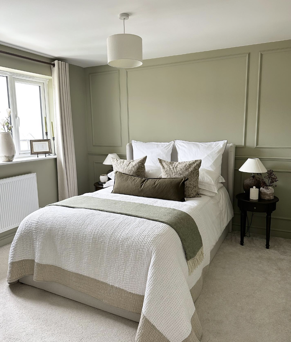 30 Sage Green Bedroom Accent Wall Ideas