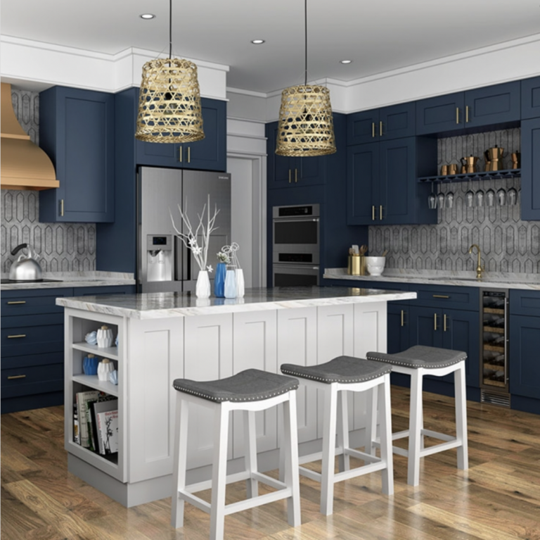 30 Amazing Farmhouse Blue Kitchen To Transform Your Kitchen