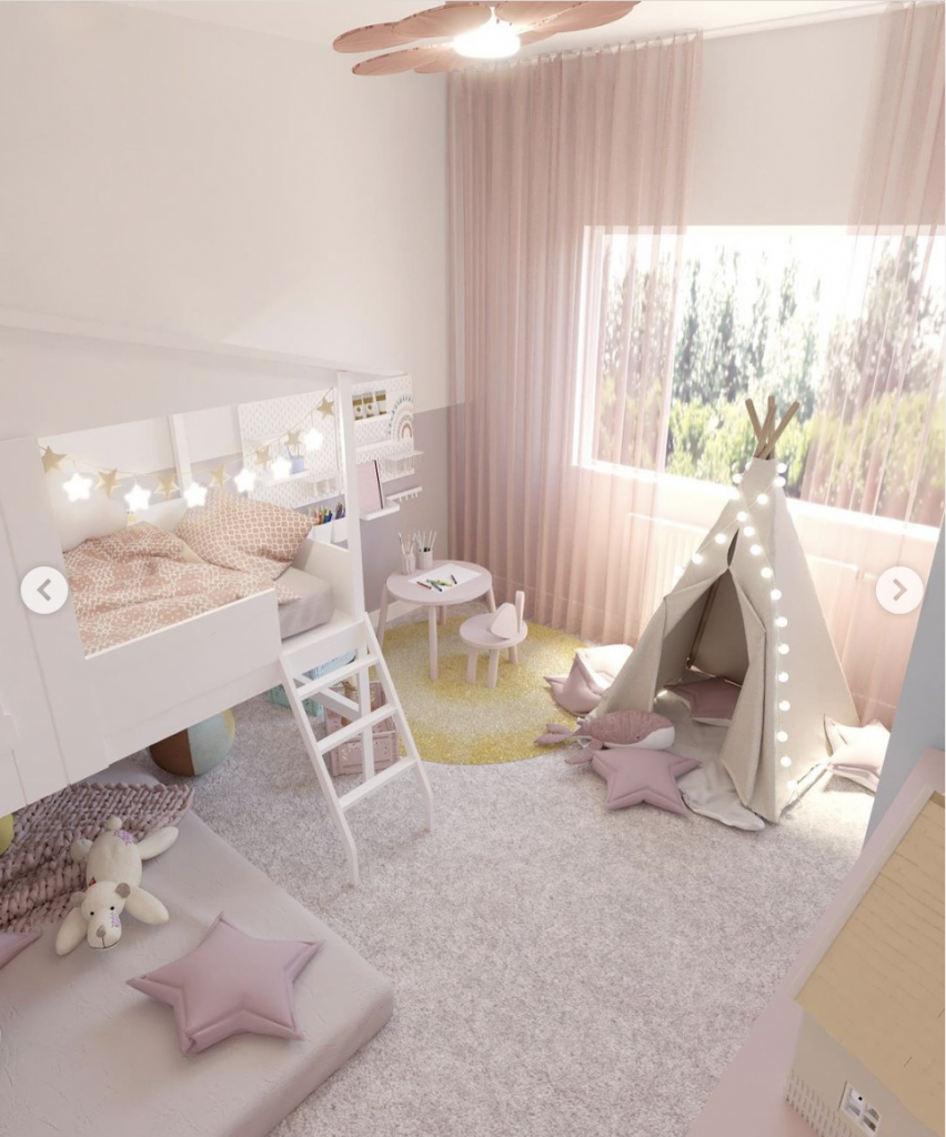 Pink Fairy Land Bedroom For Your Little Girl