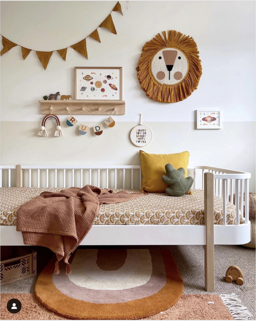 Neutral Color Toddler Rooms Girls With Brown Accents
