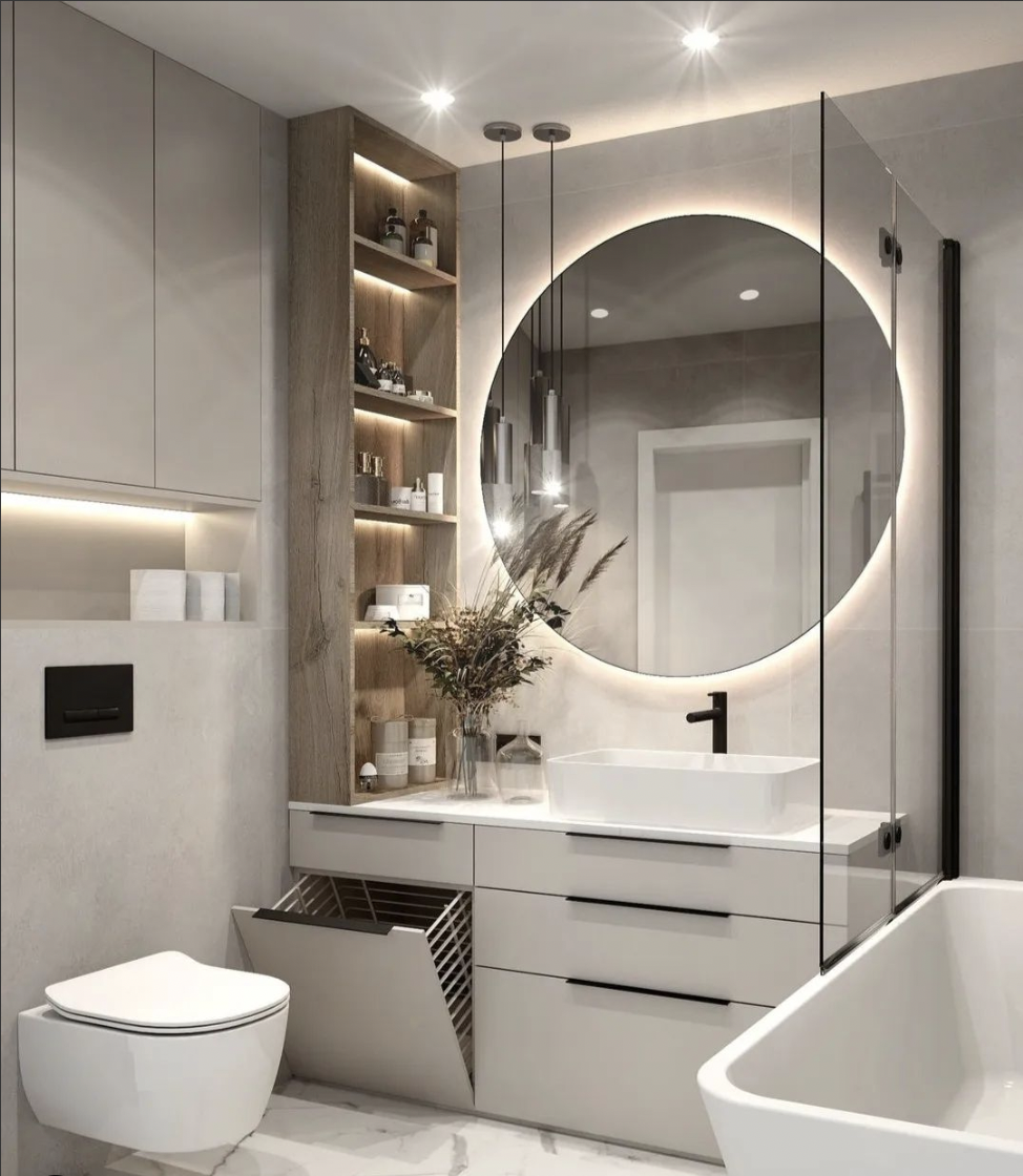 30 Beautiful Grey Bathroom Ideas To Bring A Sense Of Calm