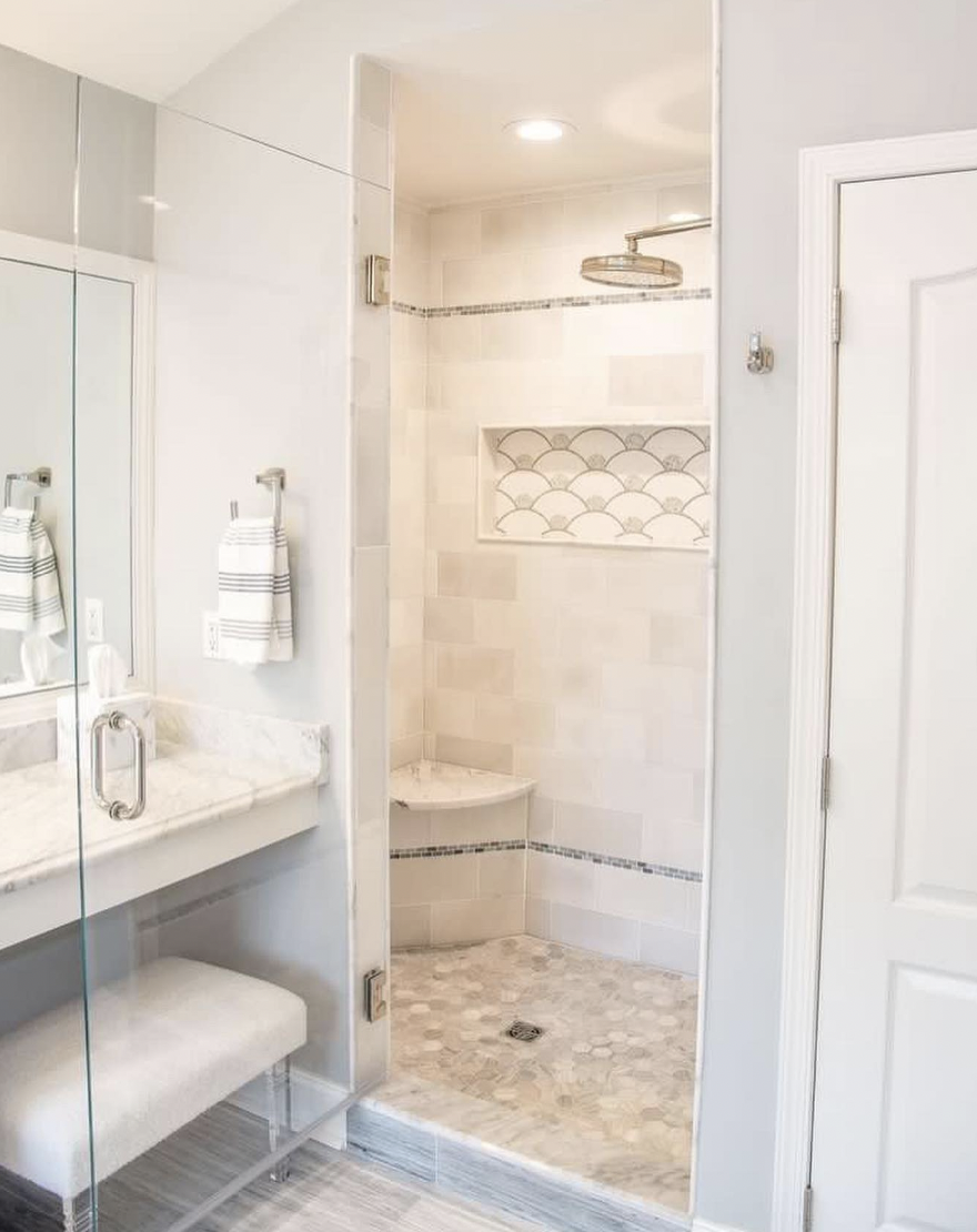 30 Fantastic Shower Niche Trim Ideas For Your Bathroom