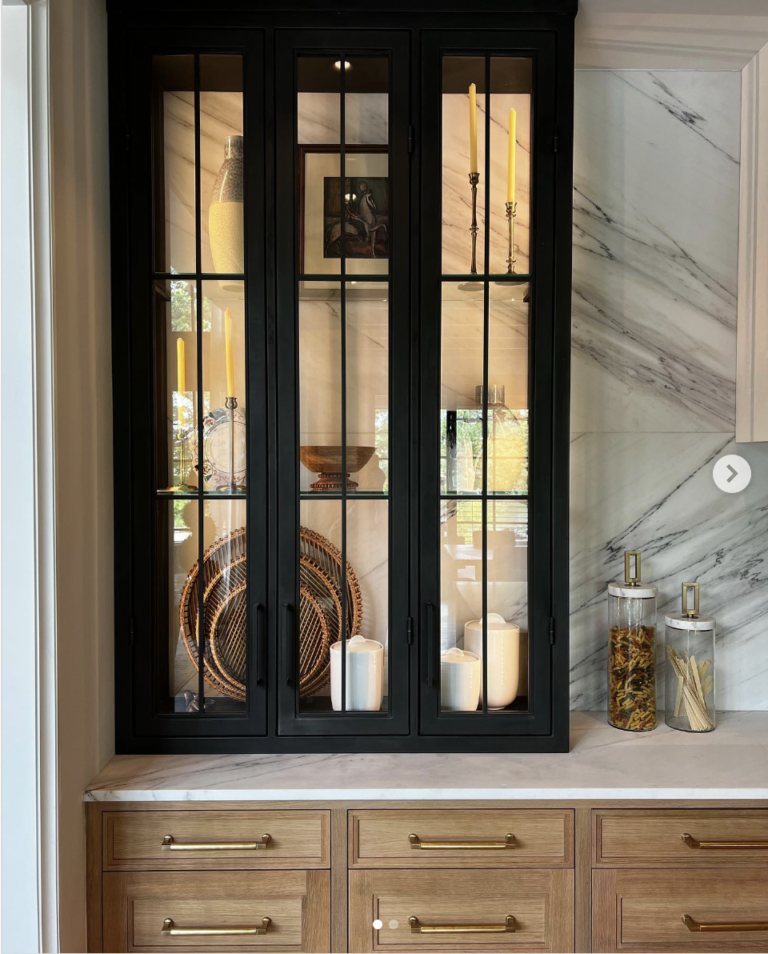 Open Up Your Kitchen Space with 35 Upper Kitchen Cabinets with Glass Doors