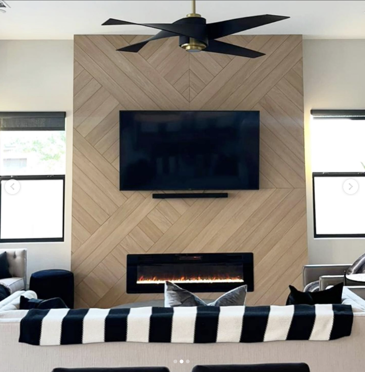 25 Practical Yet Beautiful Electric Fireplace With TV Above Ideas