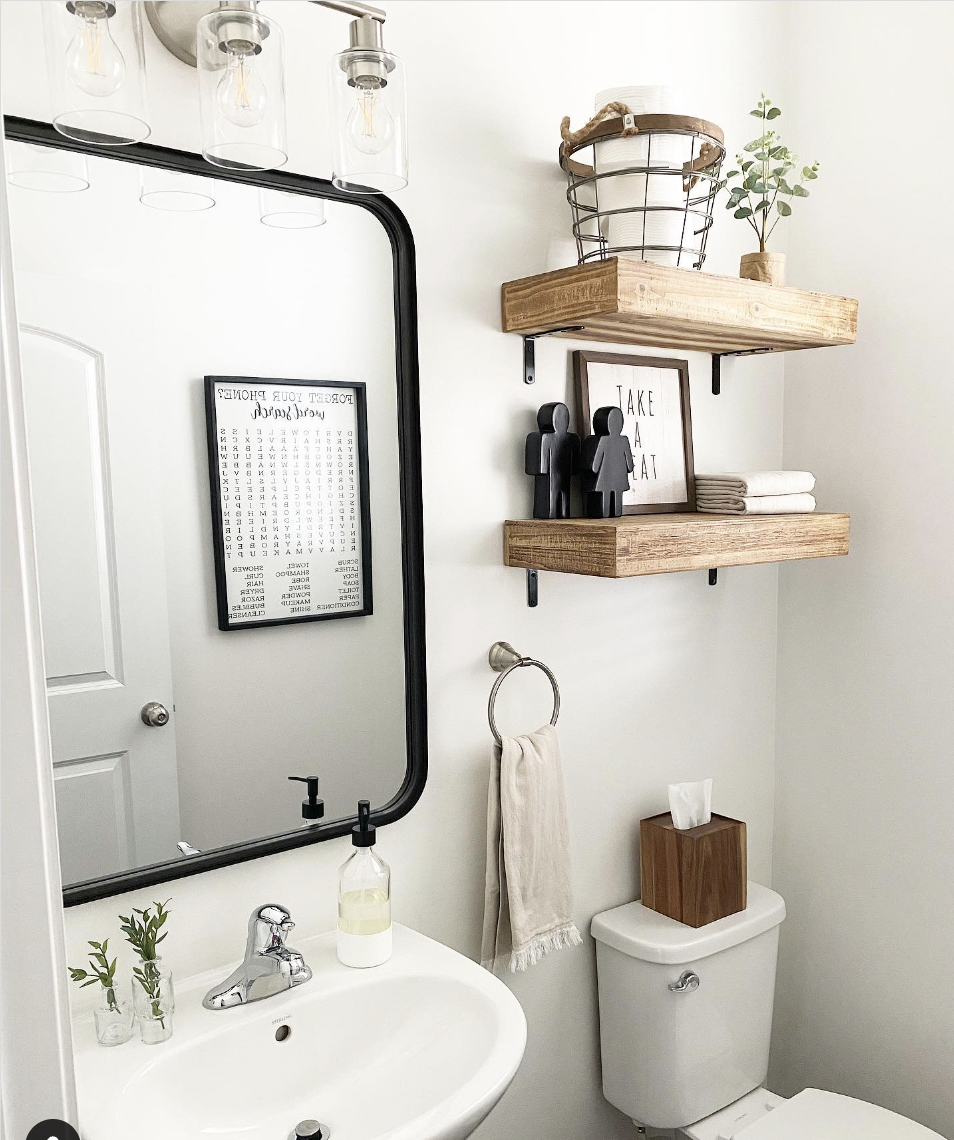 25 Bathroom Shelves For Towels Ideas To Get Organised