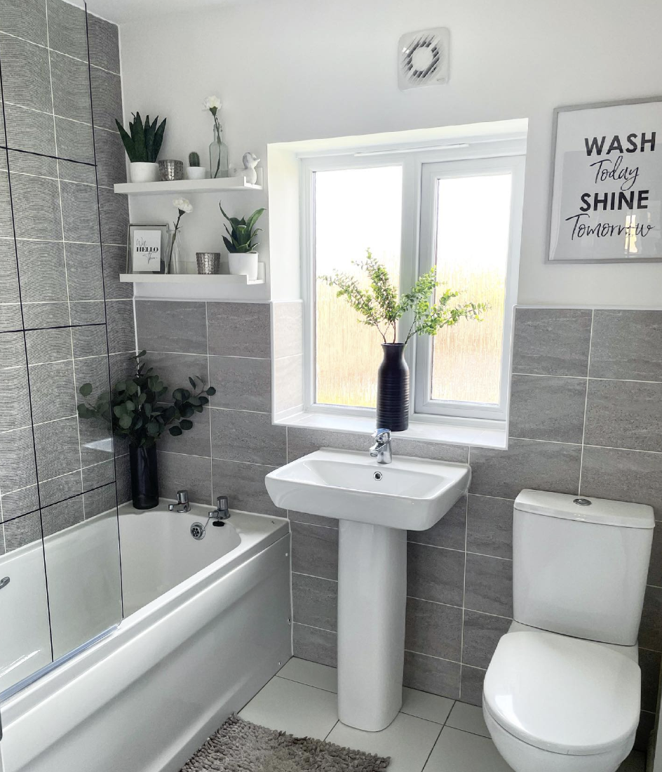 30 Gray Tile Bathroom Ideas To Inspire You Right Away