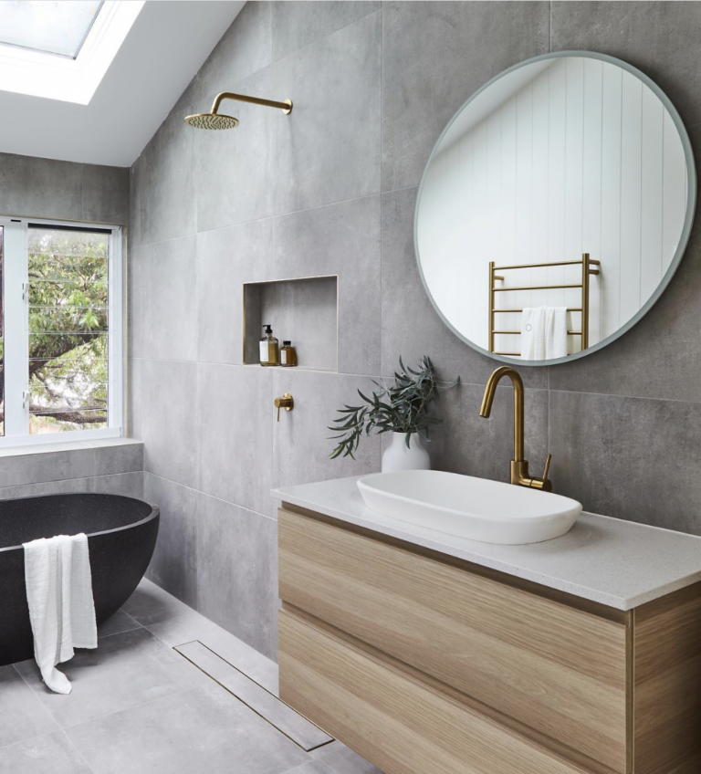 30 Gray Tile Bathroom Ideas To Inspire You Right Away