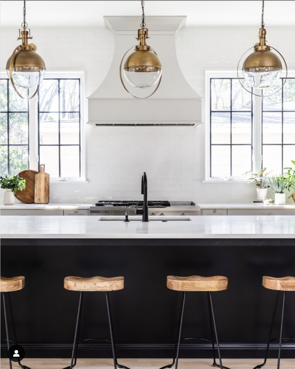 30 Modern White Kitchen With Black Island Ideas