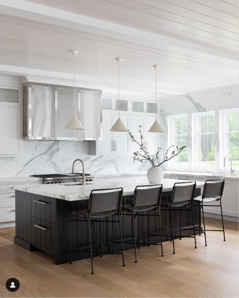 30 Modern White Kitchen With Black Island Ideas