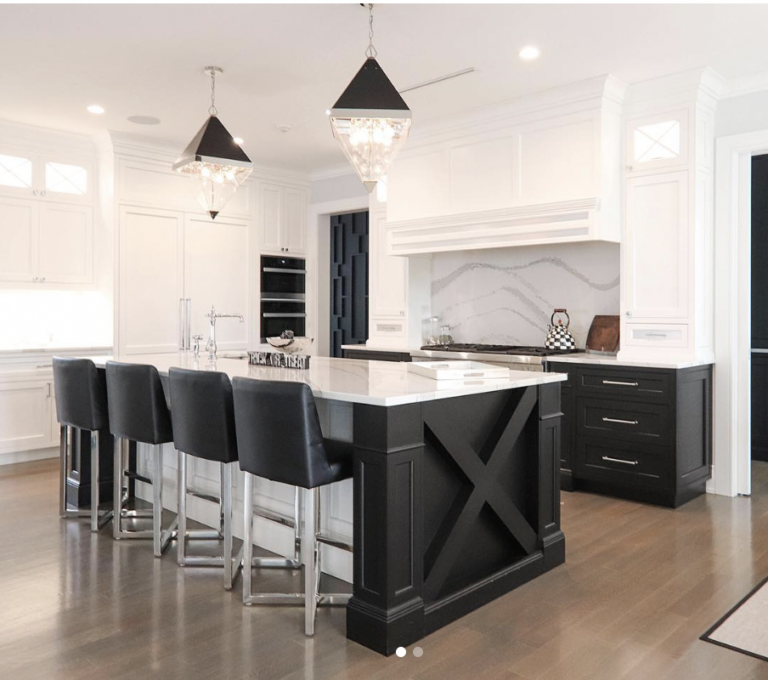 30 Modern White Kitchen With Black Island Ideas