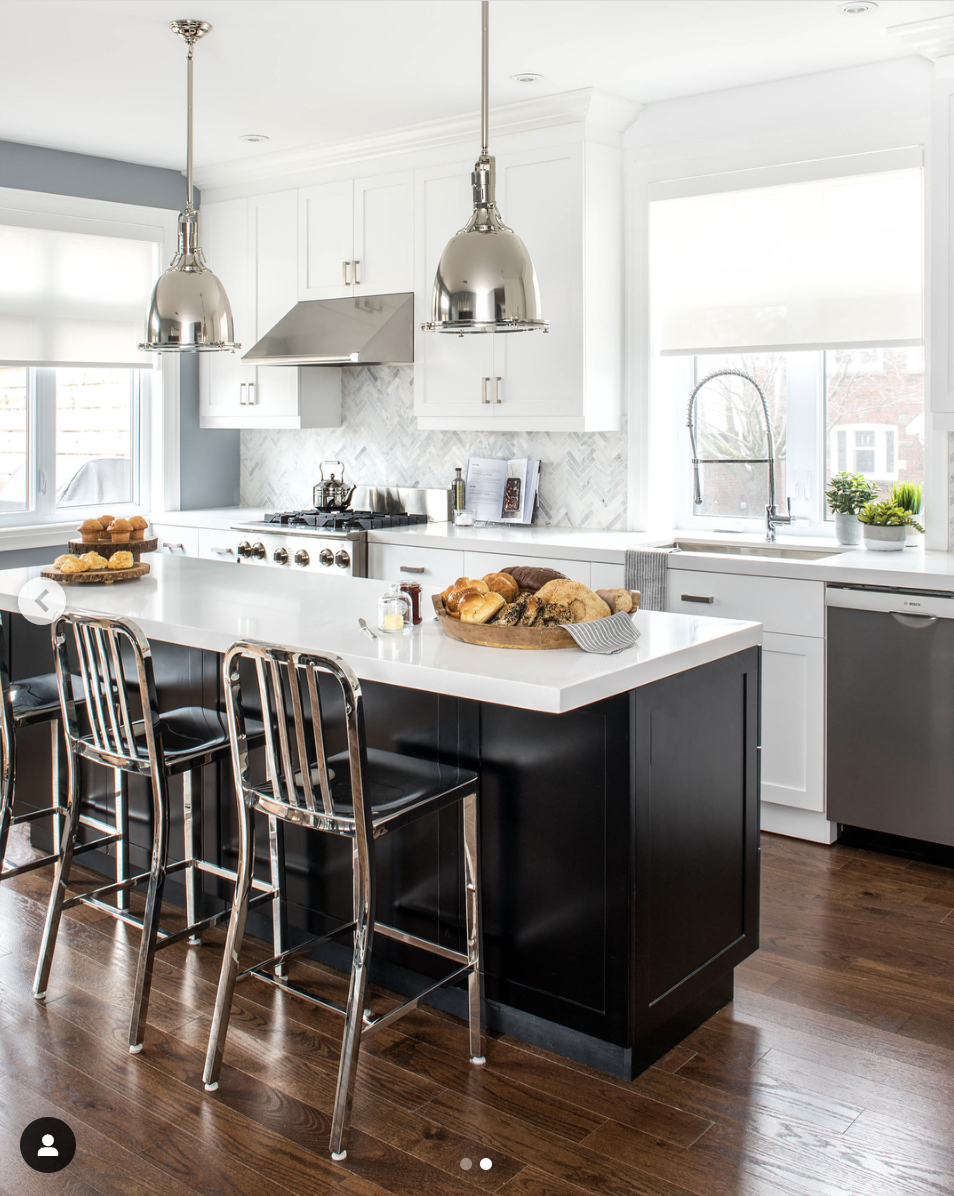 30 Modern White Kitchen With Black Island Ideas