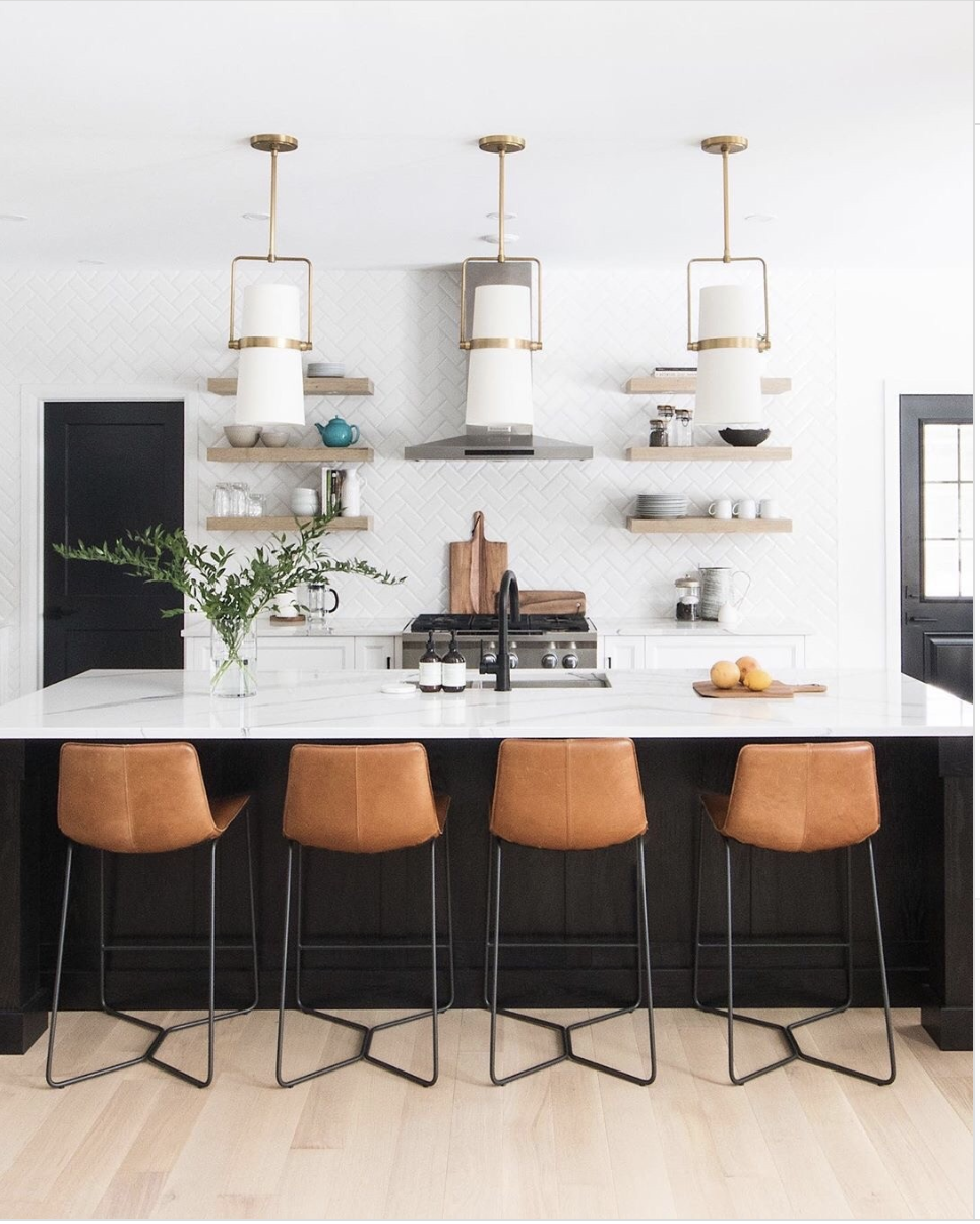 30 Modern White Kitchen With Black Island Ideas