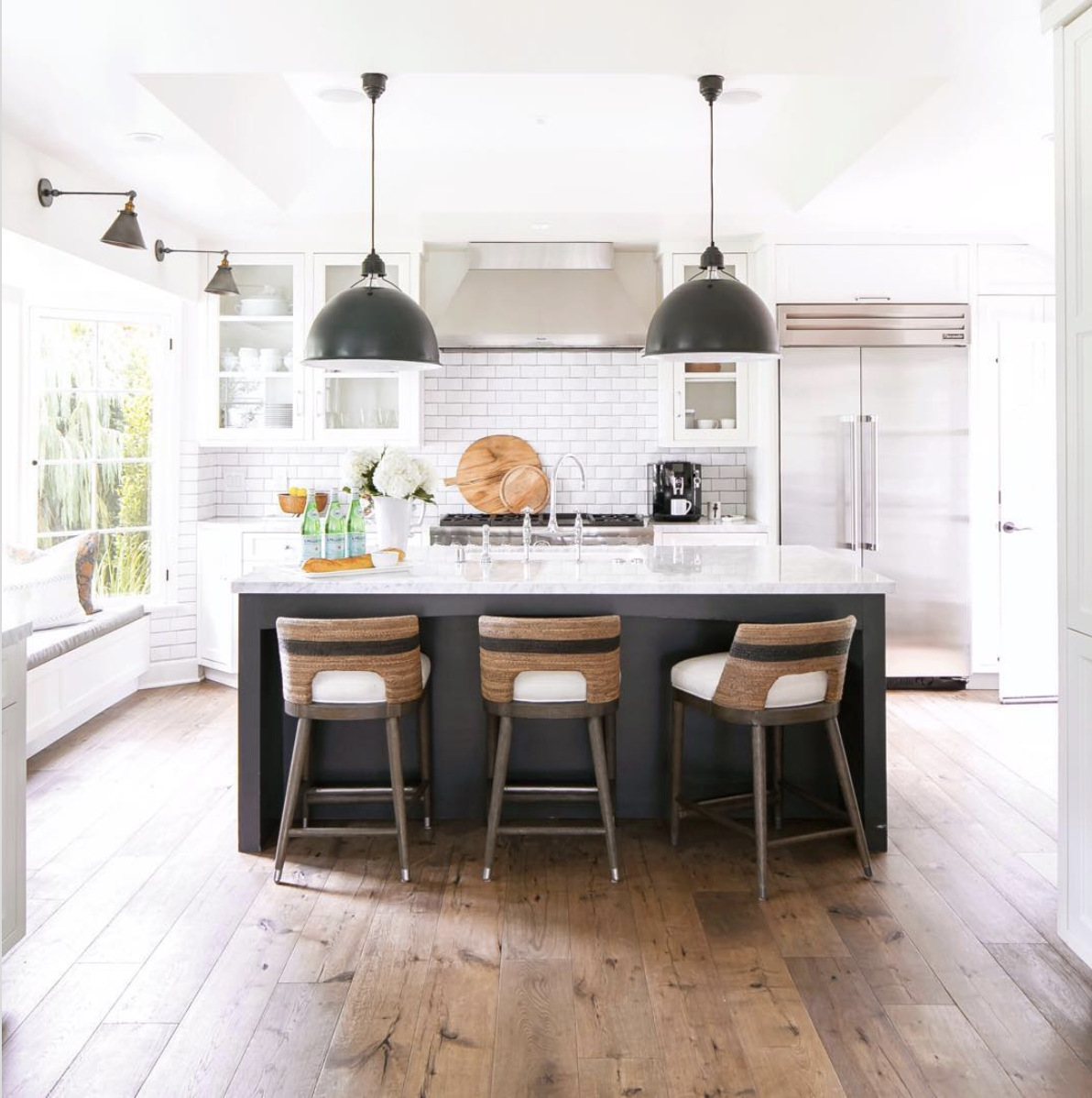 30 Modern White Kitchen With Black Island Ideas