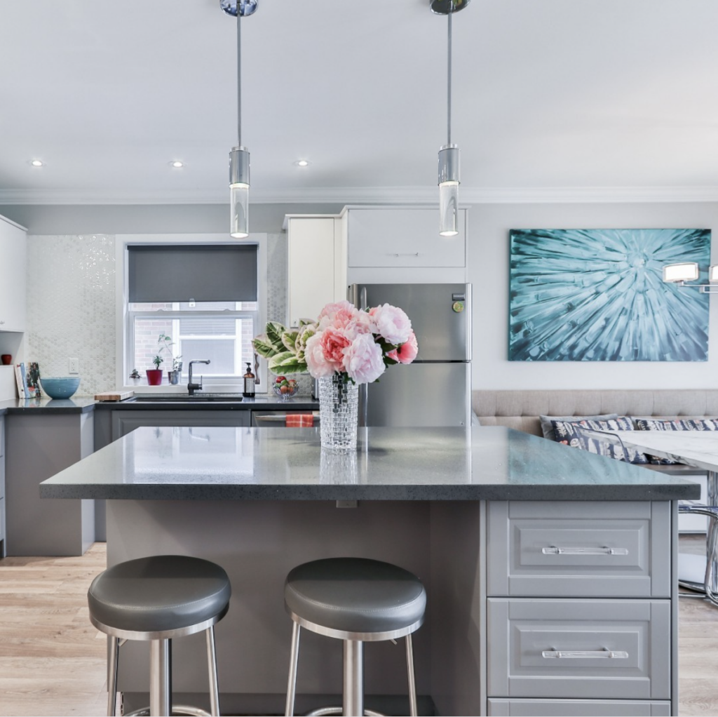 Grey Granite Countertop Kitchen Design