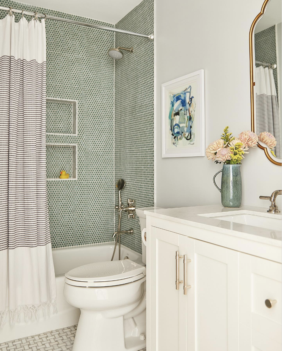 25 Gorgeous Penny Tile Ideas For A Retro Vibe