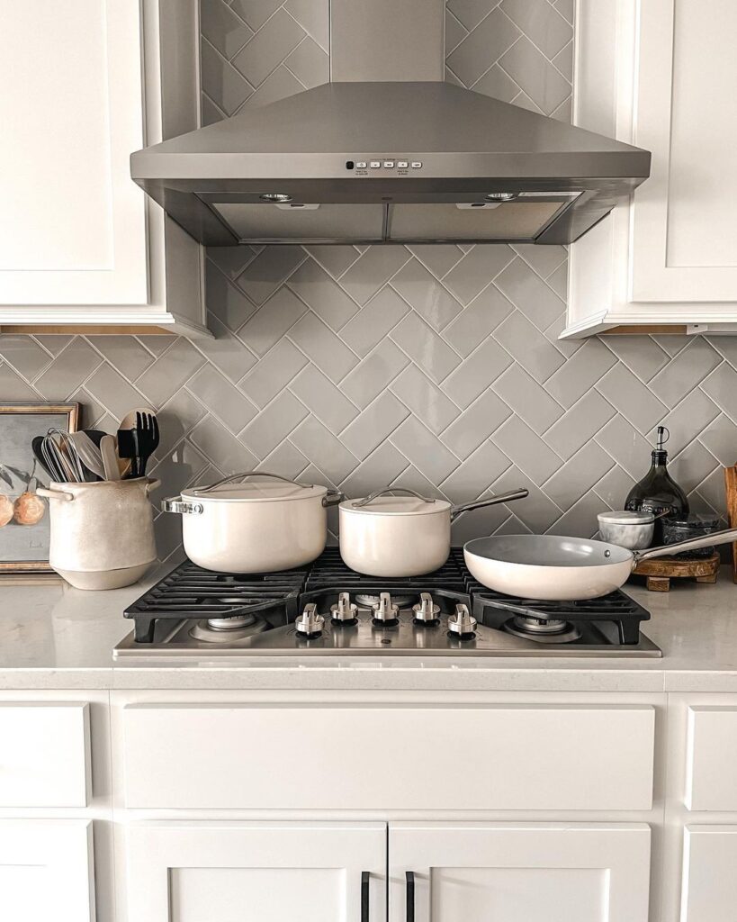 Grey Tile Backsplash Ideas Kitchen Design