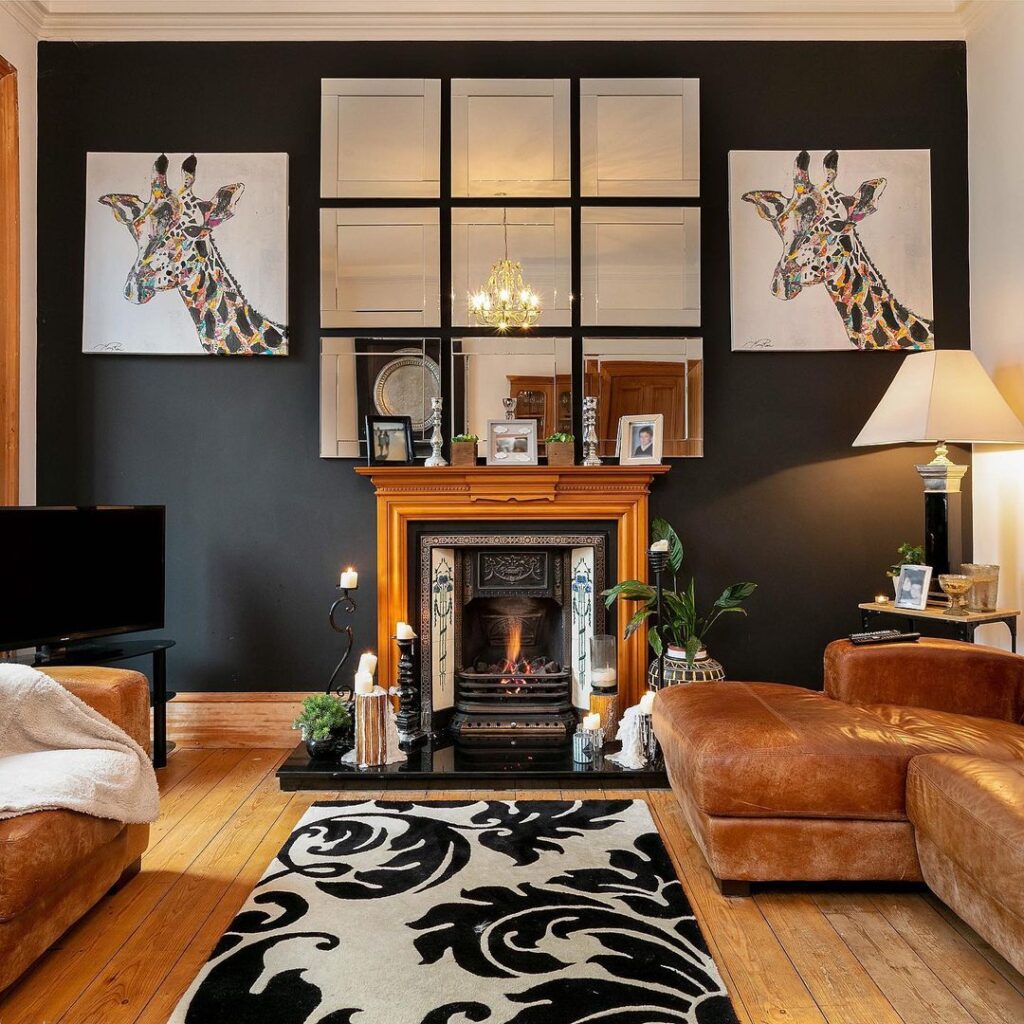 25 Classic And Vintage Black And Rust Living Room Ideas