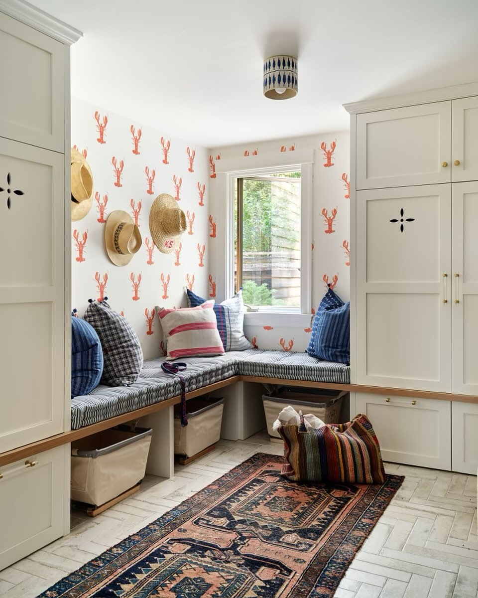 Nautical Whimsy: Bright and Playful Mudroom