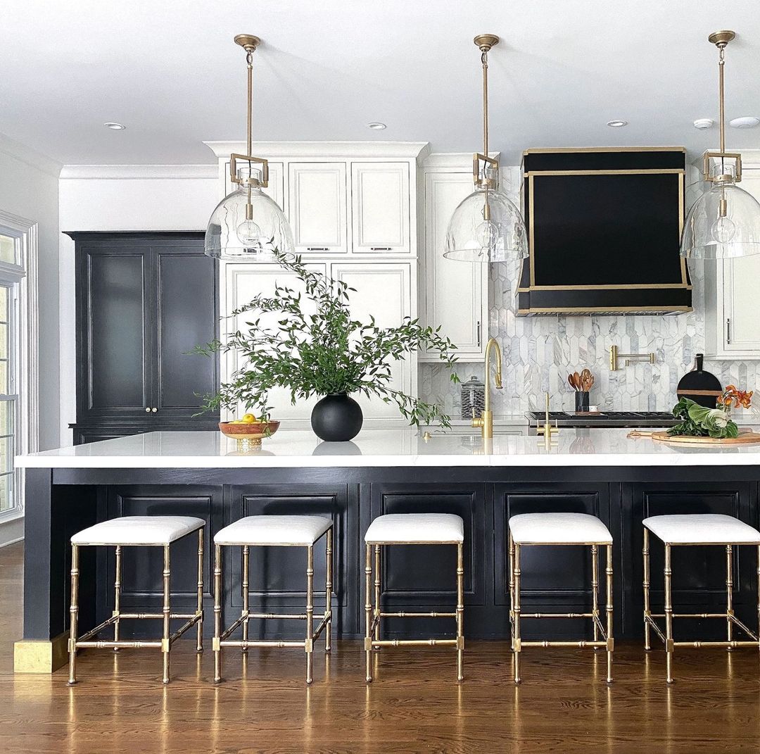 Opulent Monochrome with Golden Accents