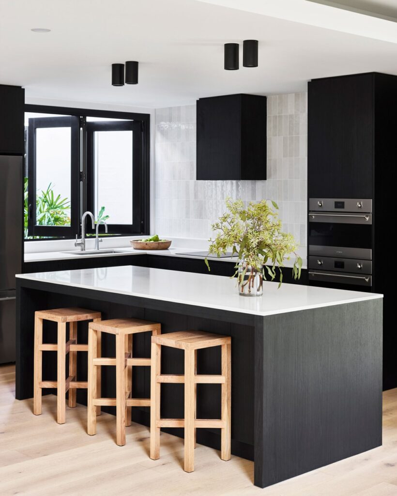 27 Beautiful Black And White Modern Kitchen Ideas