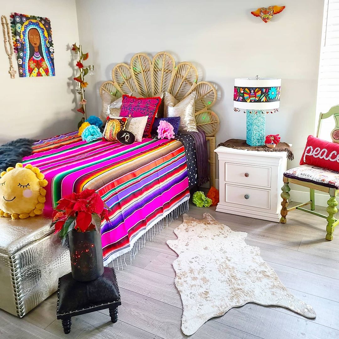 Boho Chic Bedroom with Mexican Artisan Flair