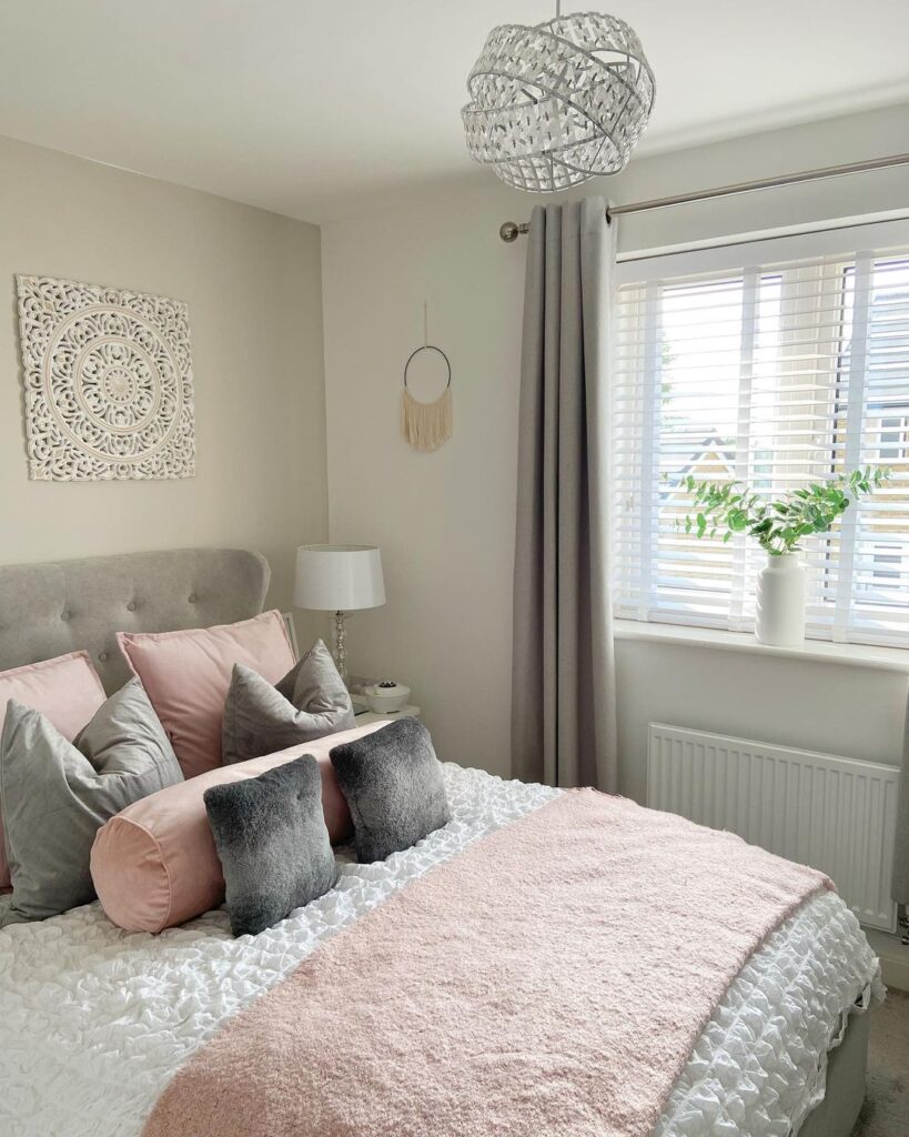 27 Beautiful Pink And Grey Bedroom Ideas You Will Love