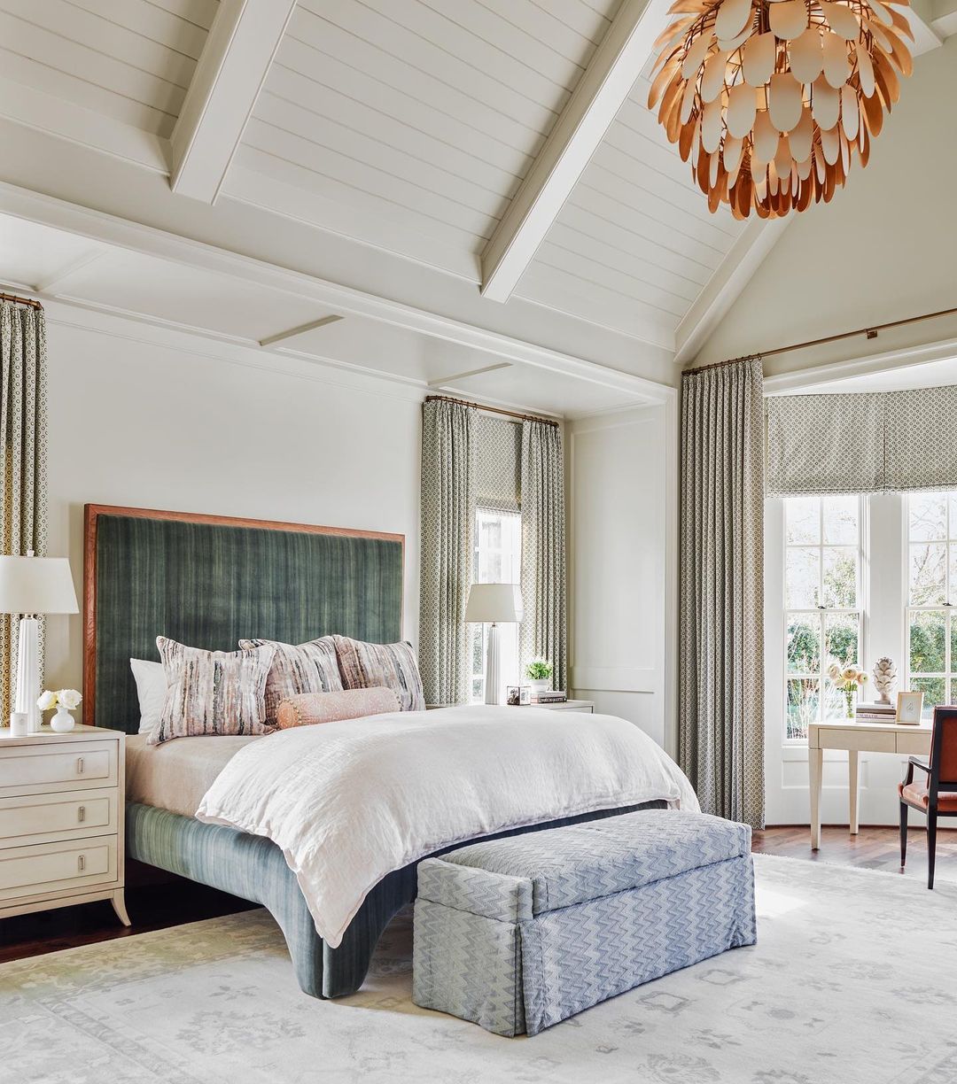 Textured Tranquility with a Modern Glow - Modern Farmhouse