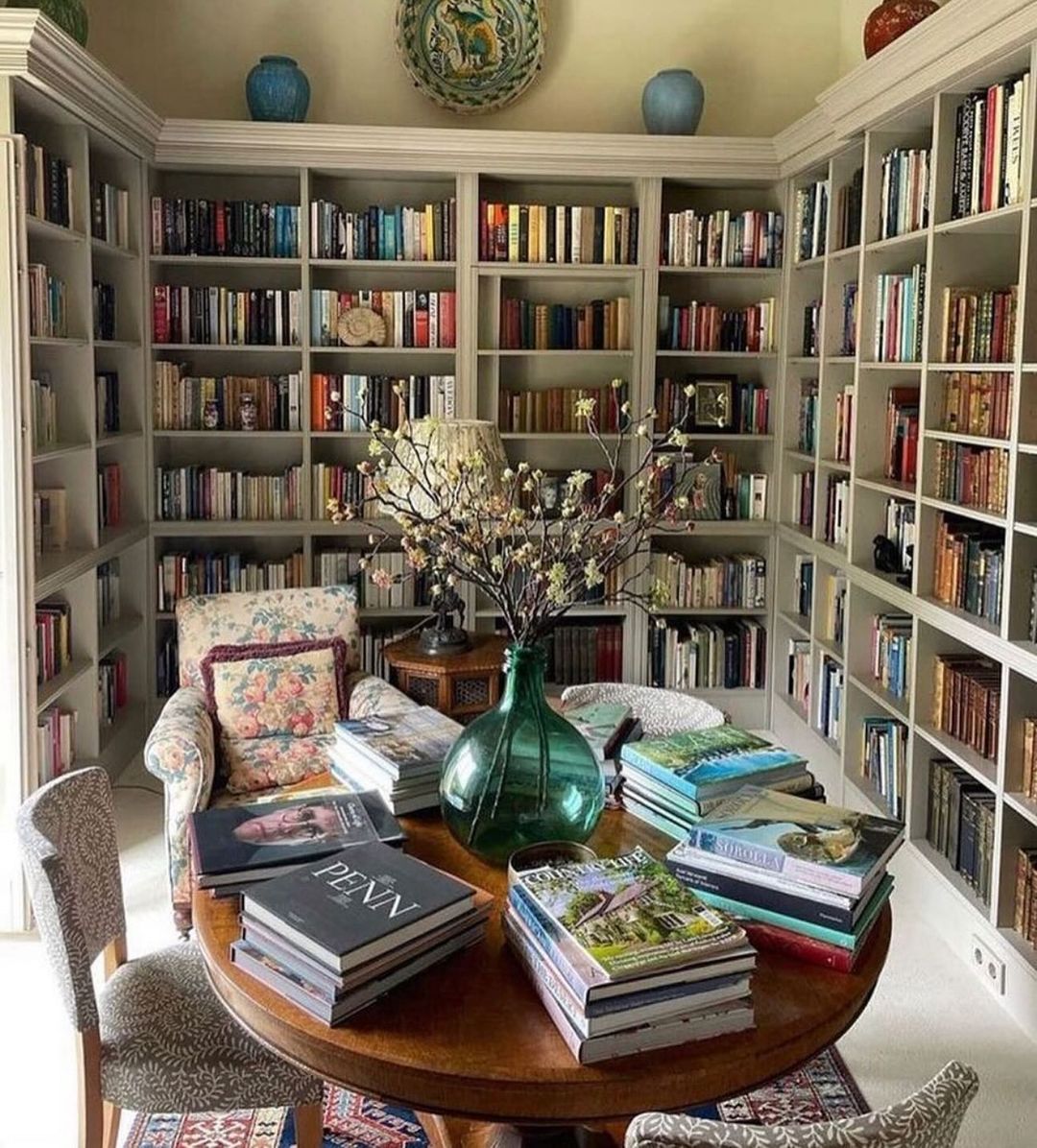 Literary Circle: A Grand Bookcase Embrace