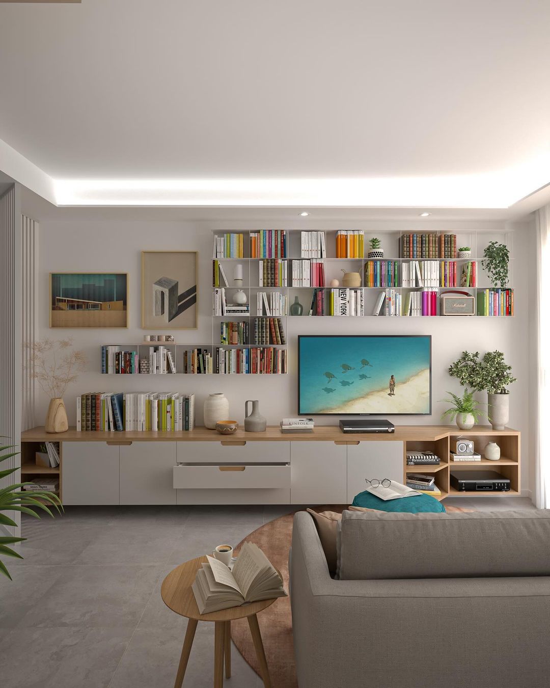 Sleek Integration in Living Spaces