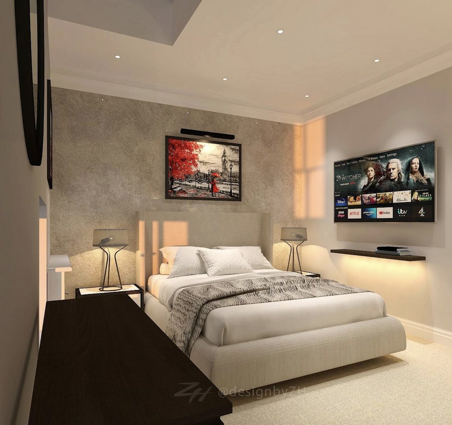Contemporary Edge in Bedroom Ambiance
