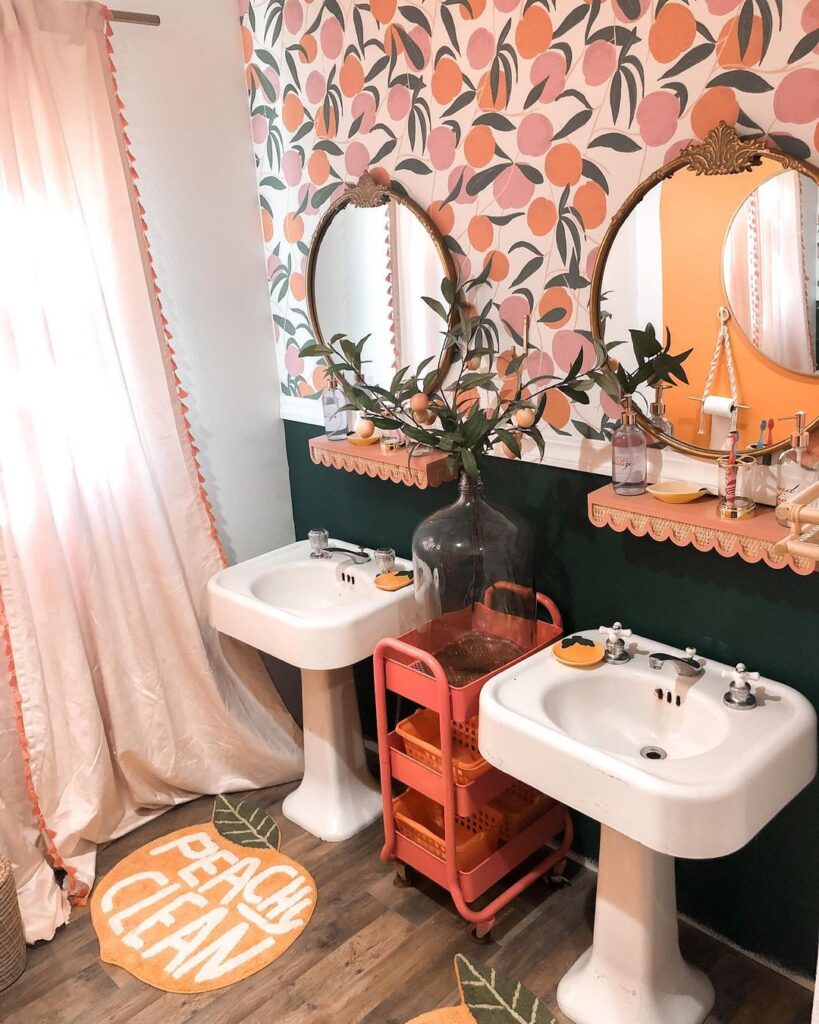 28 Beautiful Pink Vintage Bathroom Ideas You Need To See