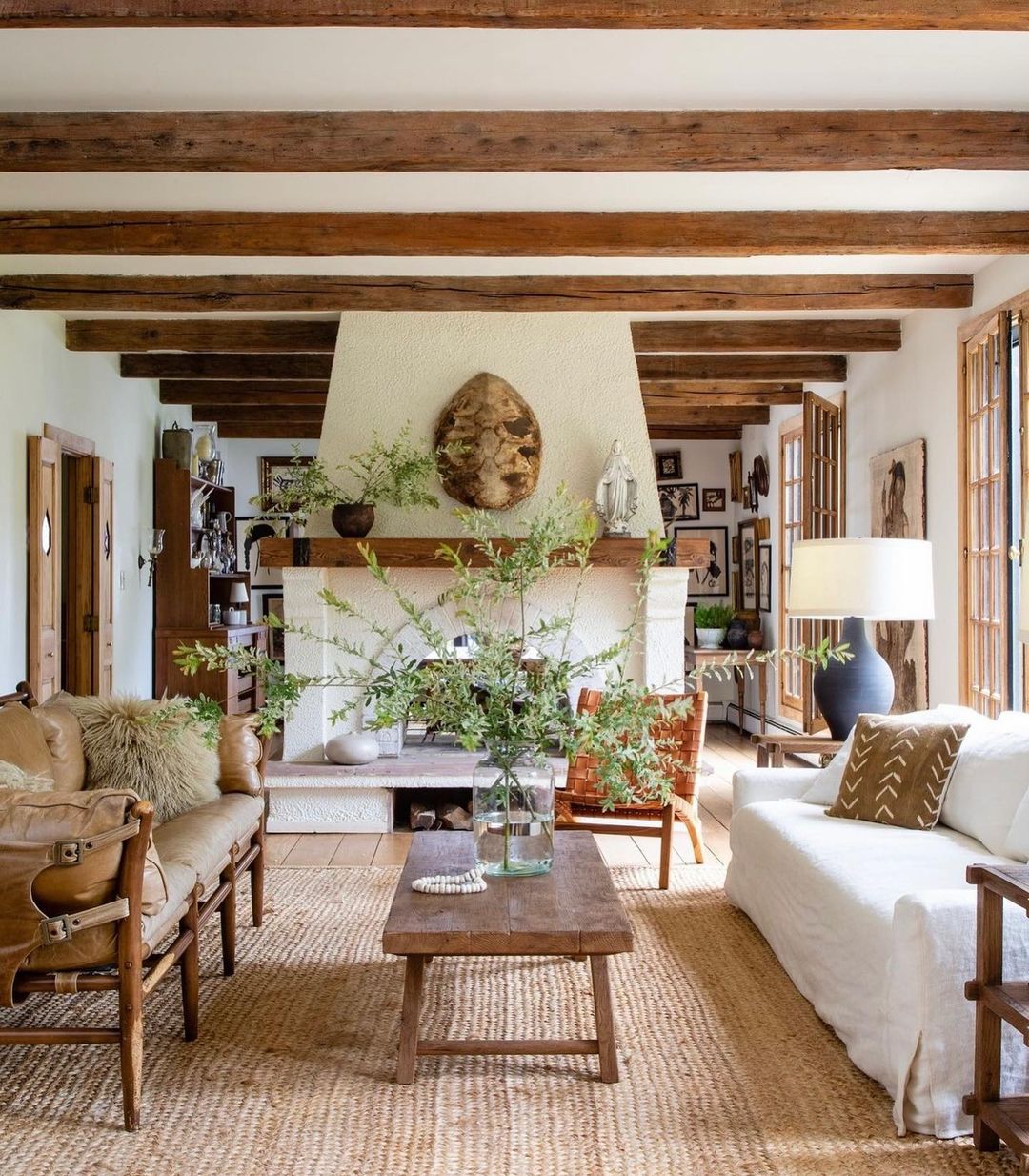 Old-World Charm with Authentic Beams