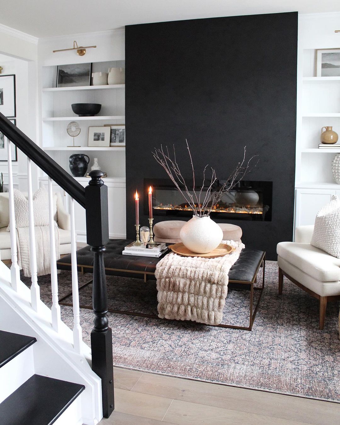 Monochromatic Modernity with Boho Touches
