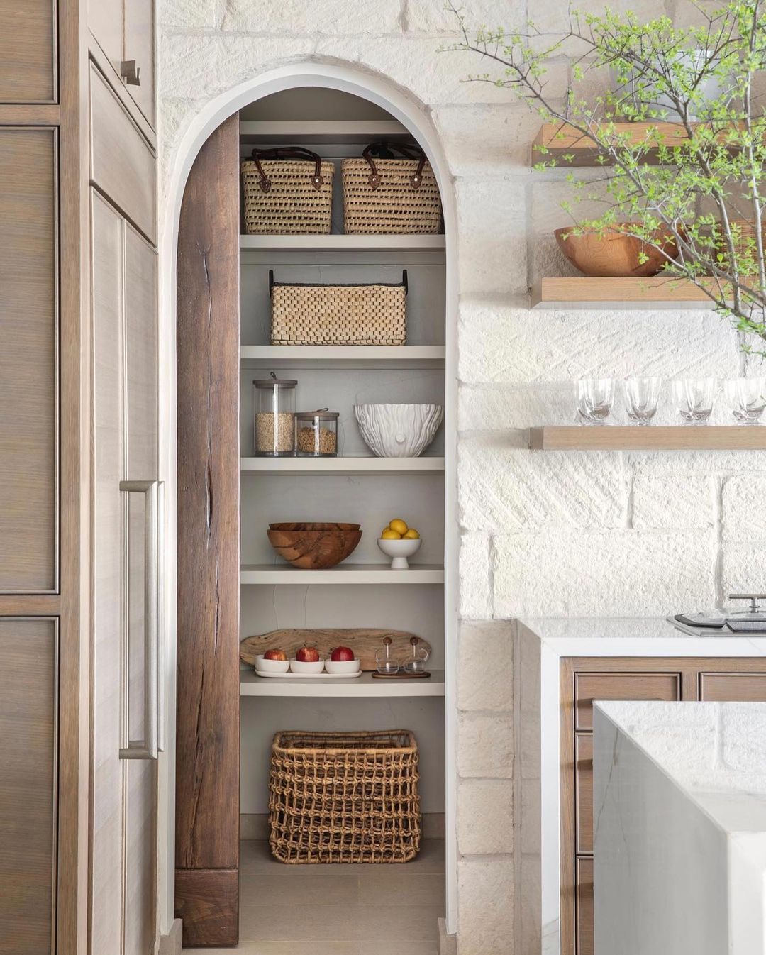 Rustic Archway Pantry
