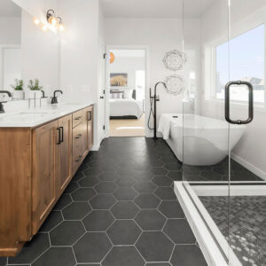 25 Dramatic Dark Bathroom Floor Ideas You Need to See