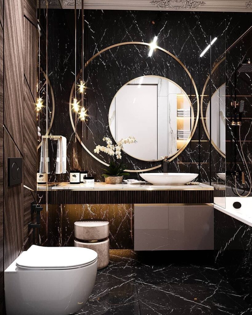 25 Dramatic Dark Bathroom Floor Ideas You Need to See