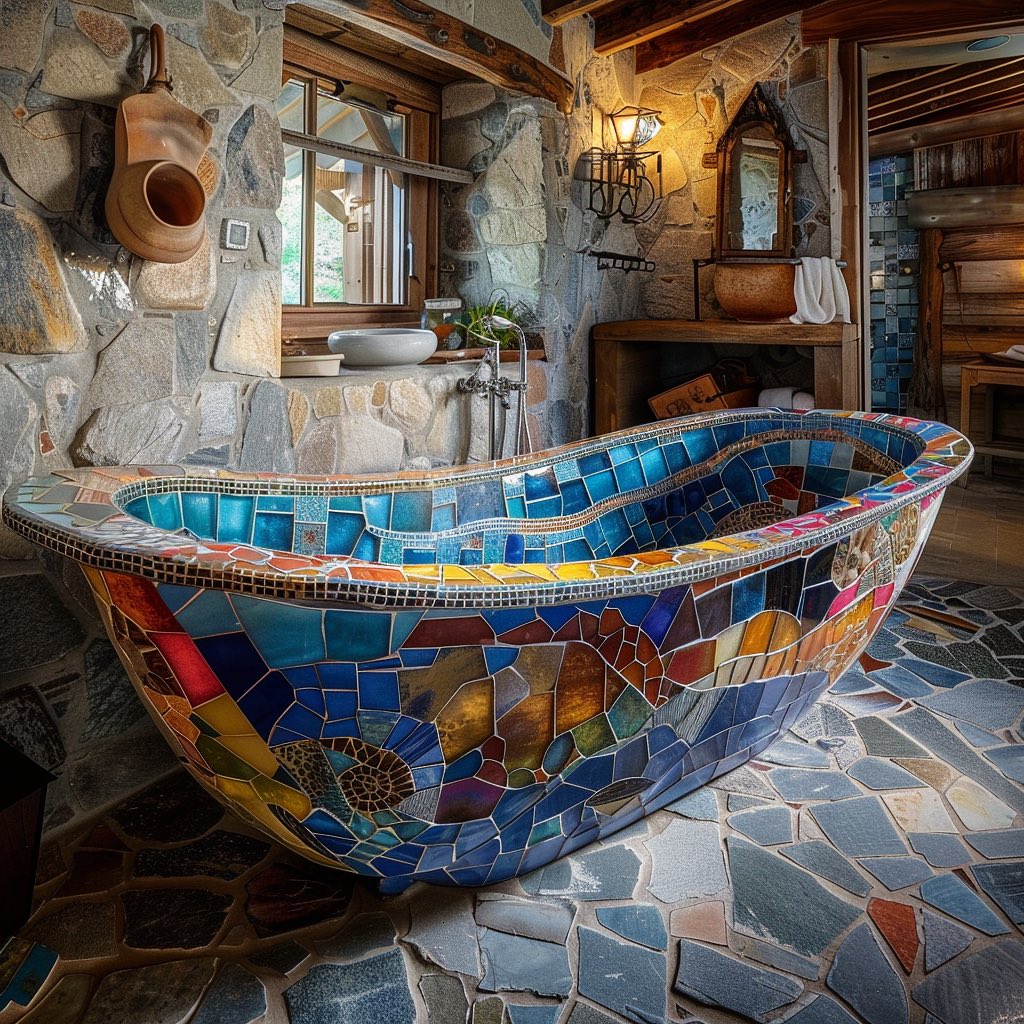 Artistic Touch in Rustic Stone