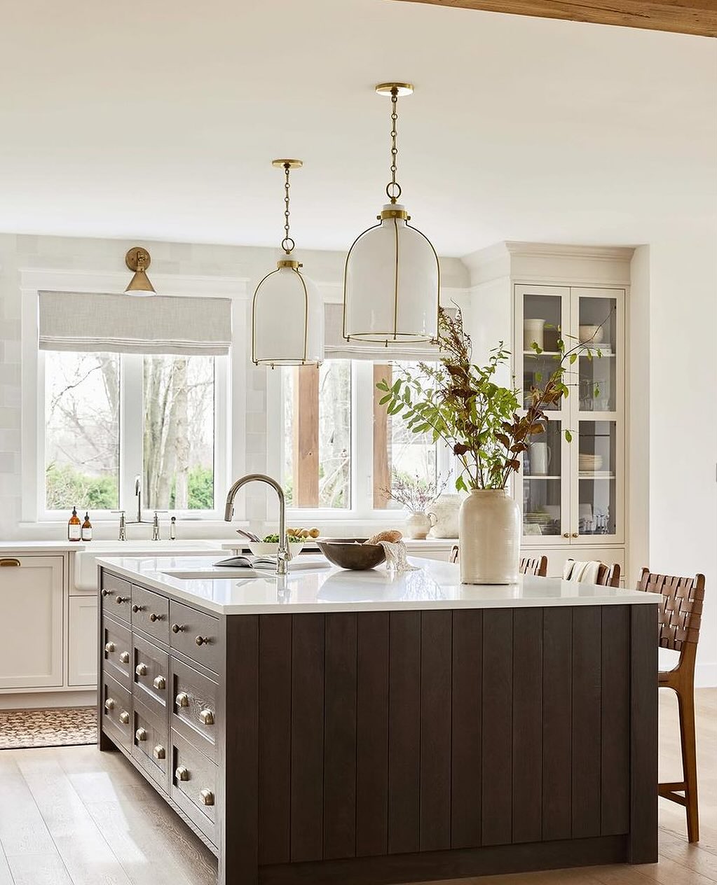 Transitional Style with Elegant Glass Pendants