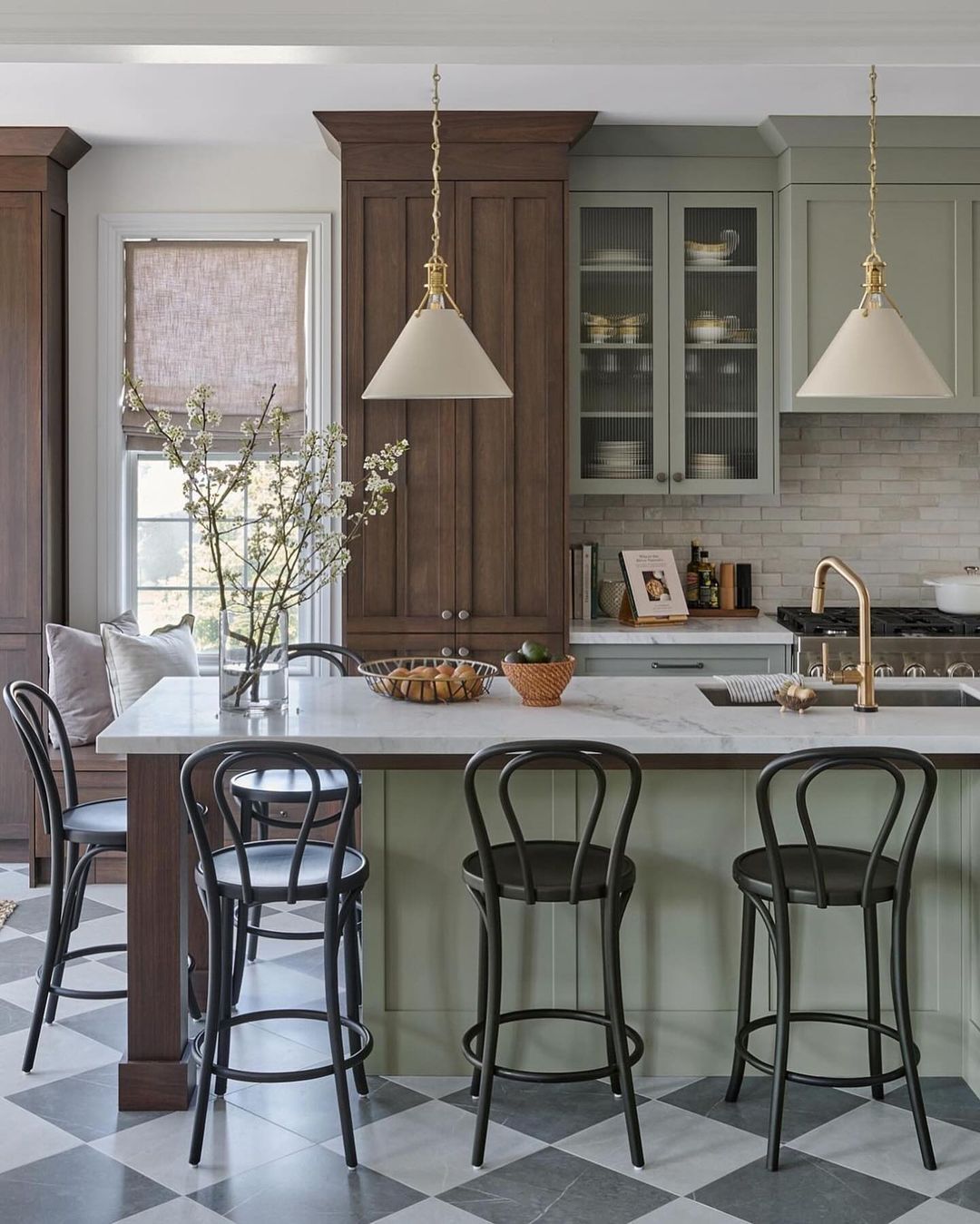 Classic Farmhouse with Cone Pendants