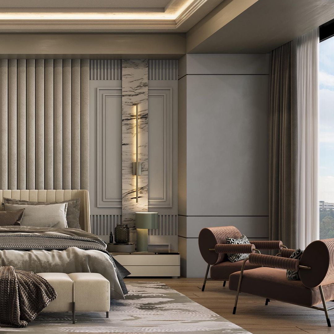 Luxurious Lounging in an Opulent Bedroom