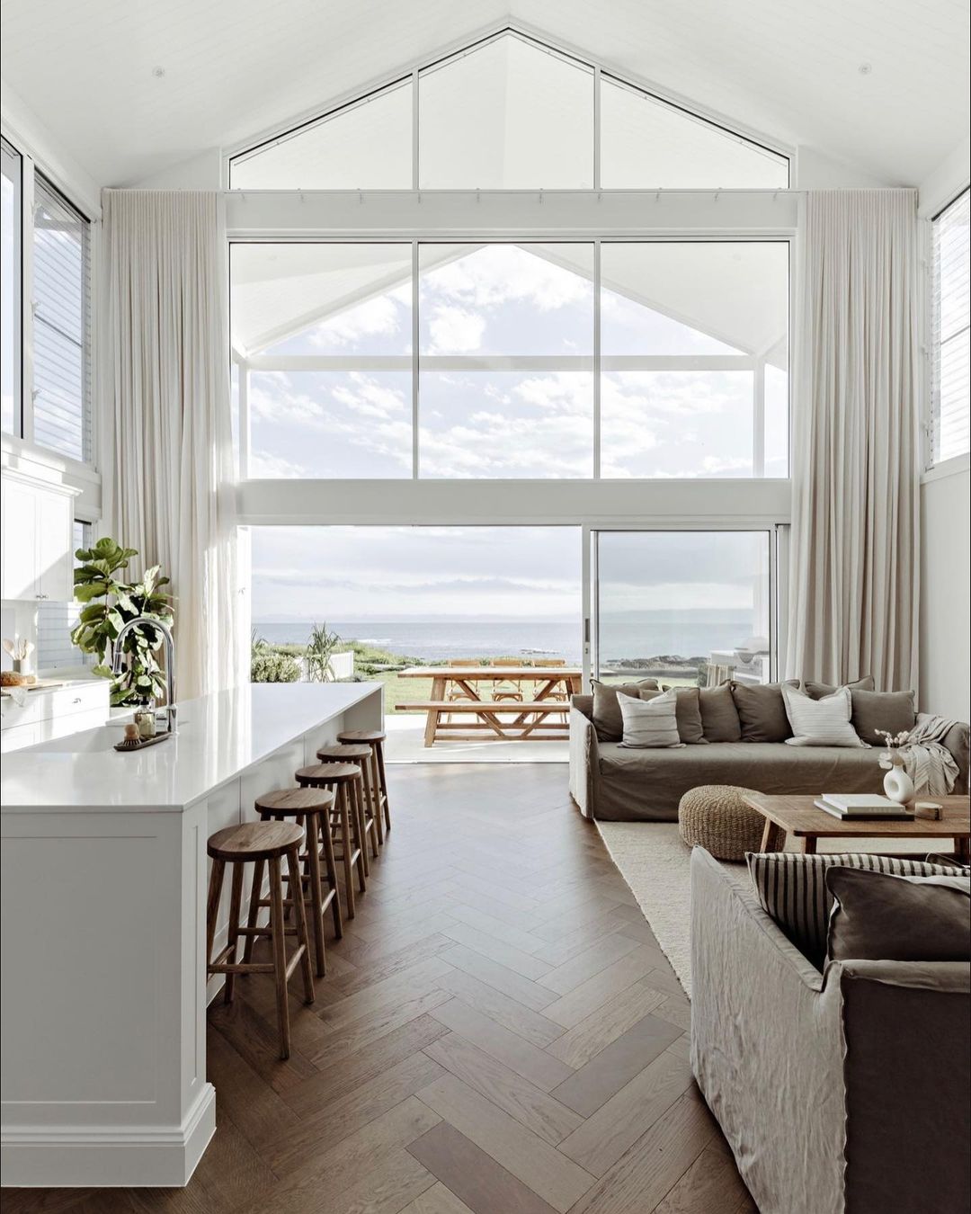 Cathedral Ceiling with Ocean Views