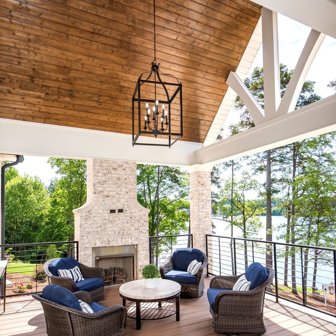 Open-Air Lounge with Cathedral Ceiling